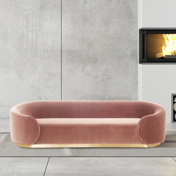 Taille personnalisable Style de design moderne Canapé de velours ensemble avec couverture de tapisserie sectionnelle 4
