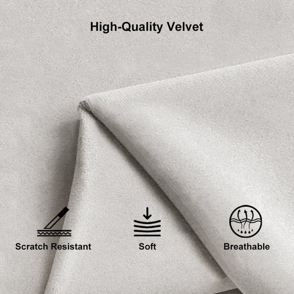 Taille personnalisable Style de design moderne Canapé de velours ensemble avec couverture de tapisserie sectionnelle 3
