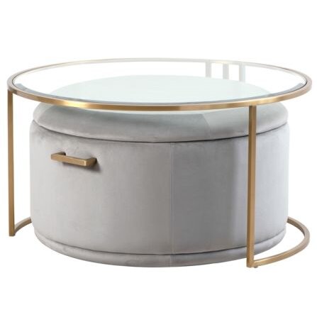 Des tables rondes en verre avec rangement parfait ajout aux meubles du salon 1