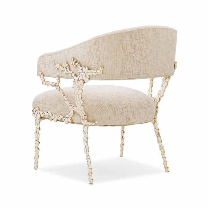 Chaise en velours en cuir à cadre métallique fauteuil salon salon salon fauteuil en cuir avec accent 3
