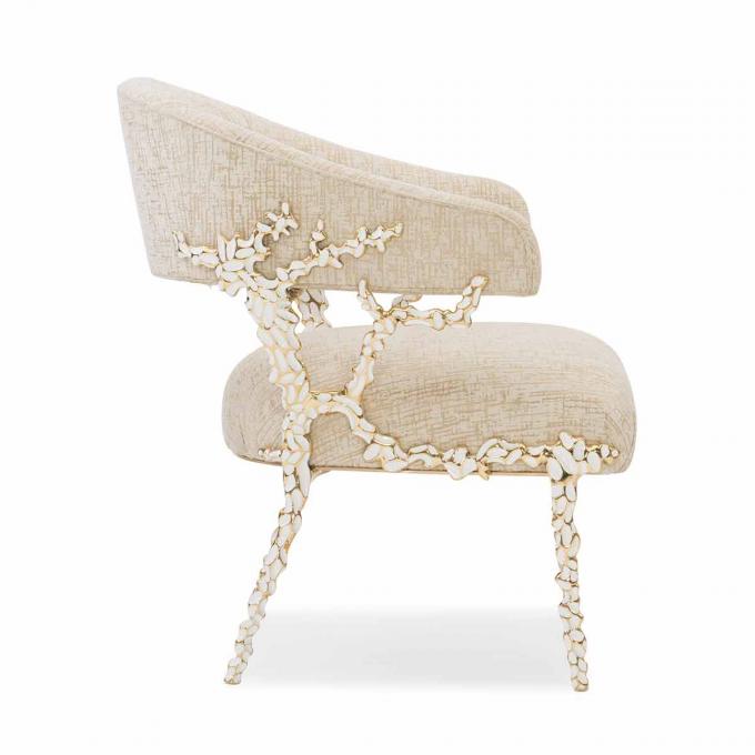 Chaise en velours en cuir à cadre métallique fauteuil salon salon salon fauteuil en cuir avec accent 2