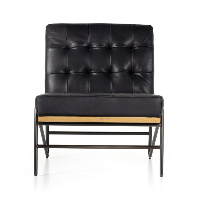 Accent PU Chaise de salon en cuir fauteuil inclinable Meuble moderne 2