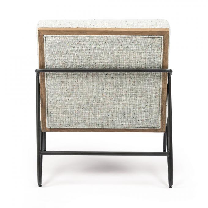 Accent PU Chaise de salon en cuir fauteuil inclinable Meuble moderne 6