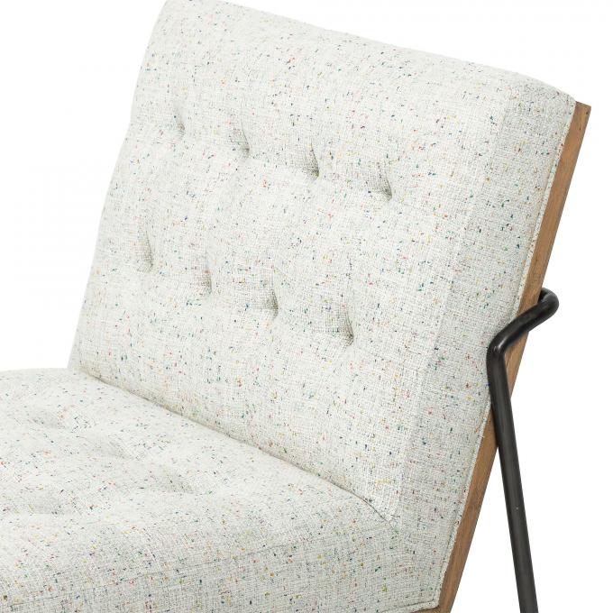 Accent PU Chaise de salon en cuir fauteuil inclinable Meuble moderne 7
