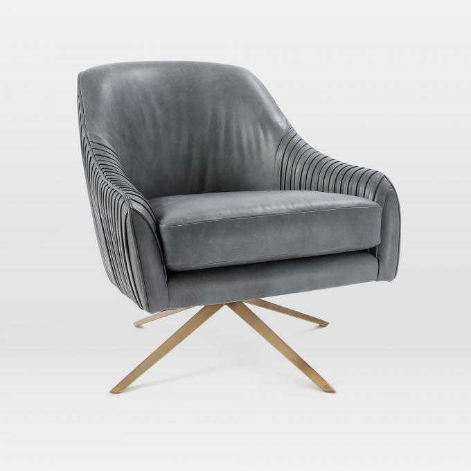 Moderne chaise pivotante de base en métal pour bureau 0