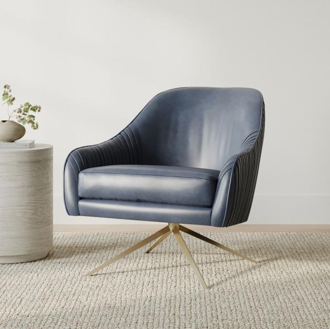 Moderne chaise pivotante de base en métal pour bureau 12