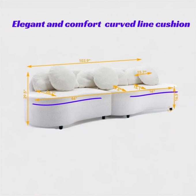 Couchette en tissu de boucle personnalisé Couchette en tissu blanc 0