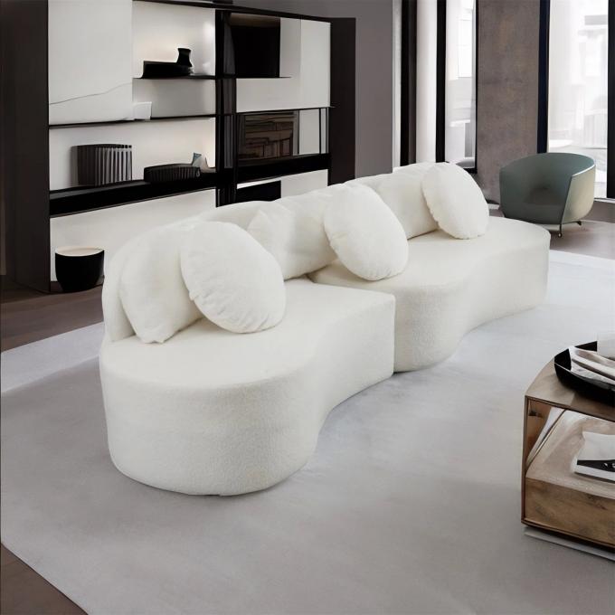 Couchette en tissu de boucle personnalisé Couchette en tissu blanc 1