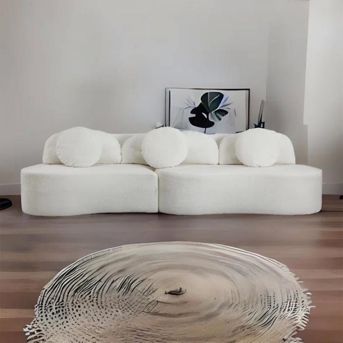 Couchette en tissu de boucle personnalisé Couchette en tissu blanc 2