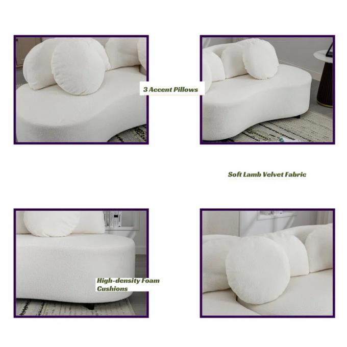 Couchette en tissu de boucle personnalisé Couchette en tissu blanc 4