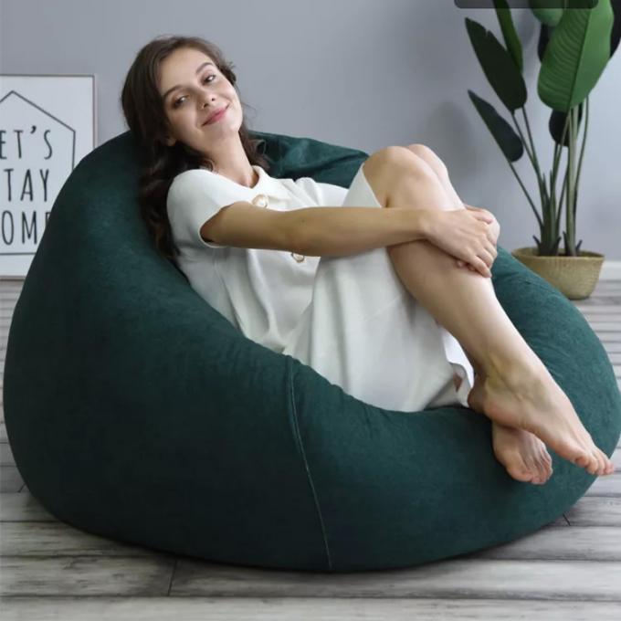 Chaise de salon en plein air 7Ft Giant Bean Bag Souffle Faux fourrure Tissu EPS remplir 14