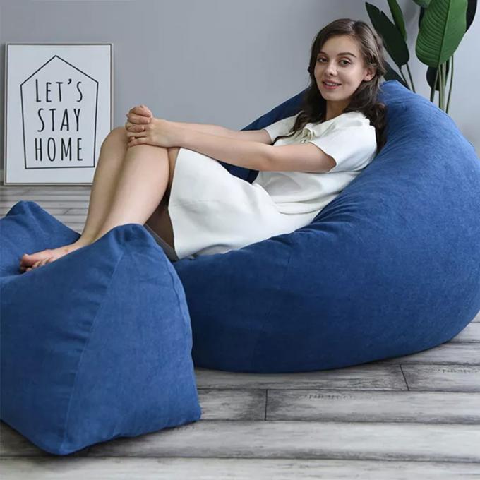 Chaise de salon en plein air 7Ft Giant Bean Bag Souffle Faux fourrure Tissu EPS remplir 15