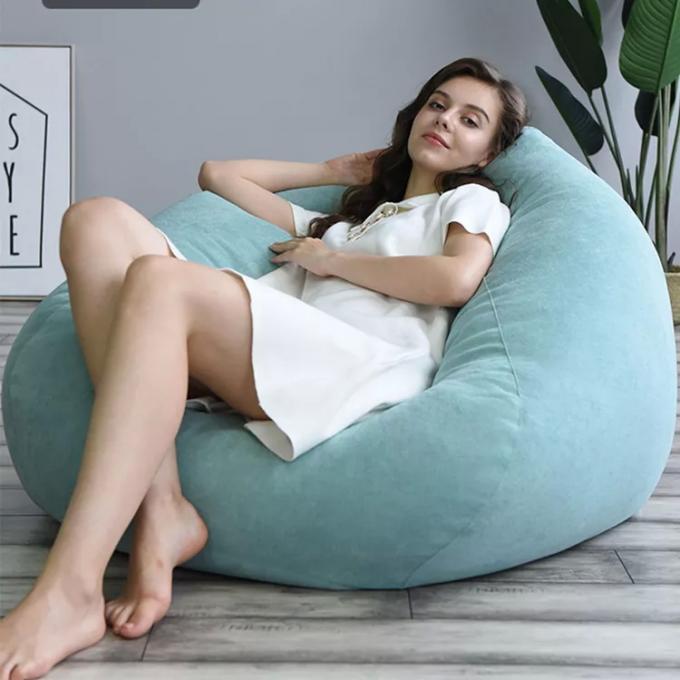 Chaise de salon en plein air 7Ft Giant Bean Bag Souffle Faux fourrure Tissu EPS remplir 17