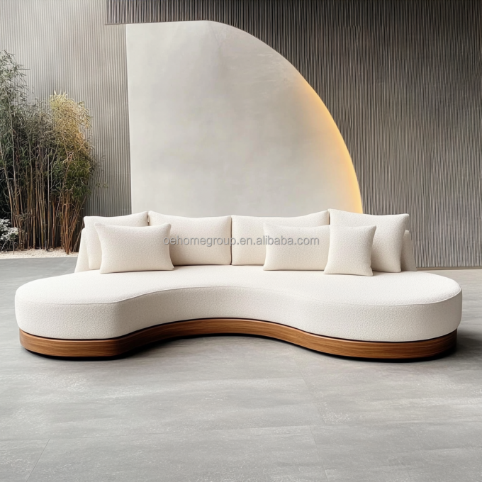 Meubles de salon canapé en velours nordique léger Luxe créatif canapé double fauteuil avec revêtement en tissu 2