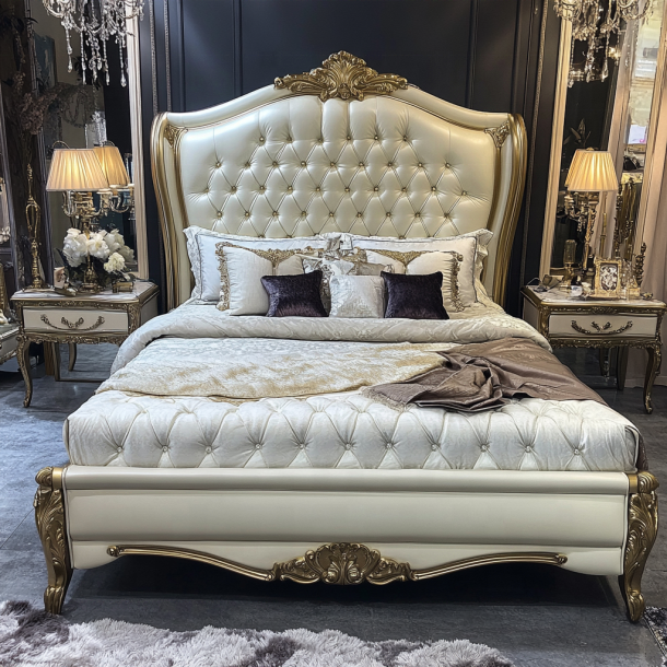 Meubles de chambre à coucher pour la maison, lit king size, design moderne, lits doubles de luxe avec tailles personnalisées 4