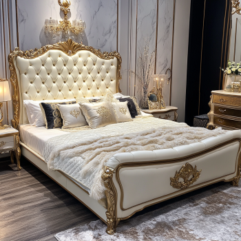 Meubles de chambre à coucher pour la maison, lit king size, design moderne, lits doubles de luxe avec tailles personnalisées 7