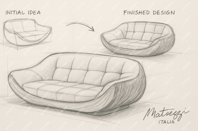 Un canapé moderne personnalisable avec un salon simple, des jambes en bois et un coin pour créer une atmosphère relaxante. 1