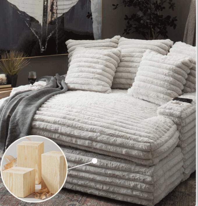 Chaise moderne en tissu de velours, salon, canapé, fauteuil, fauteuil pour le cinéma. 8