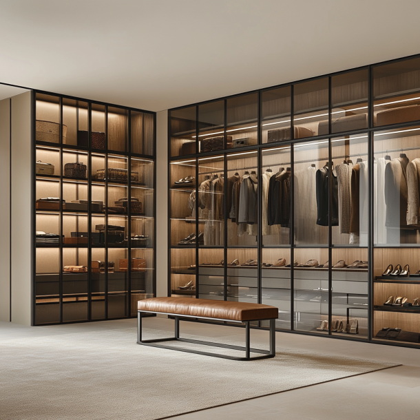 Meubles de garde-robe en bois extensibles pour la conception de chambres à coucher modernes à Foshan 1
