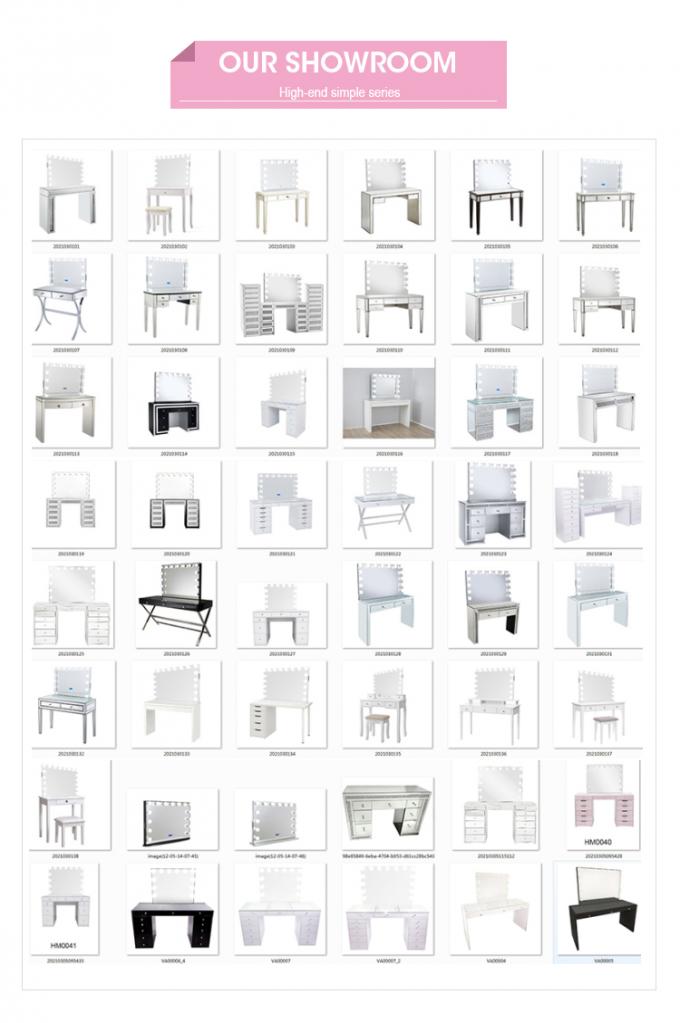 Meubles de chambre moderne de luxe Chambre de couchage fonctionnelle avec plaqué en or et marbre 7