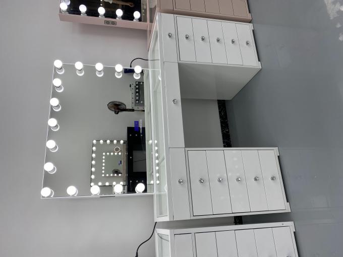 Y emballage table de dressing moderne avec miroir lumineux chambre à coucher vanité maquillage bureau miroirs à LED ensemble tiroirs vestiaires 1