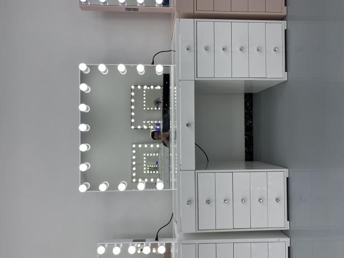Y emballage table de dressing moderne avec miroir lumineux chambre à coucher vanité maquillage bureau miroirs à LED ensemble tiroirs vestiaires 2