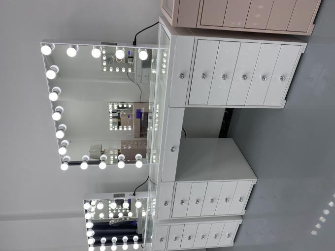 Y emballage table de dressing moderne avec miroir lumineux chambre à coucher vanité maquillage bureau miroirs à LED ensemble tiroirs vestiaires 3