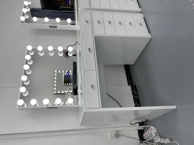 Y emballage table de dressing moderne avec miroir lumineux chambre à coucher vanité maquillage bureau miroirs à LED ensemble tiroirs vestiaires 5