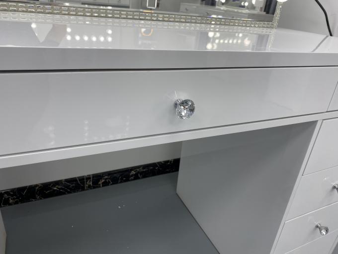 Y emballage table de dressing moderne avec miroir lumineux chambre à coucher vanité maquillage bureau miroirs à LED ensemble tiroirs vestiaires 10