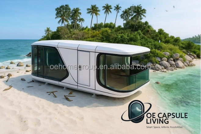Capsule d' espace de sommeil Container maison Capsule de concept futur 6