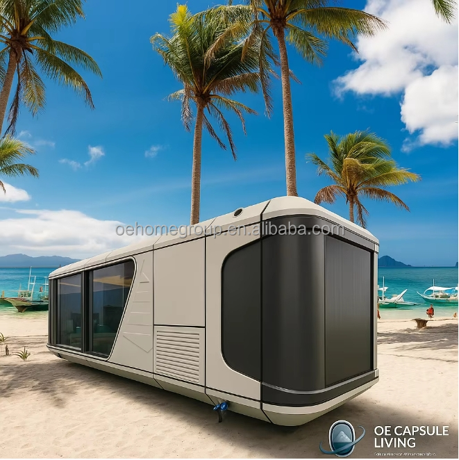 Capsule d' espace de sommeil Container maison Capsule de concept futur 4