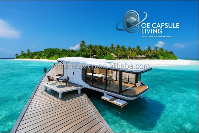 Capsule d' espace de sommeil Container maison Capsule de concept futur 5