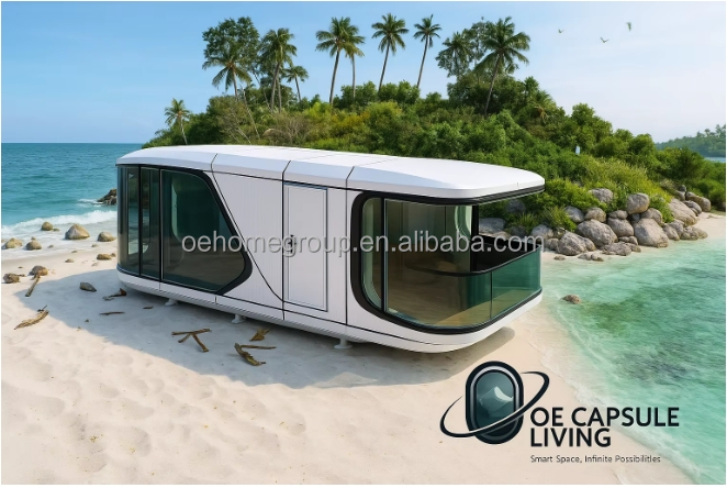 Capsule d' espace de sommeil Container maison Capsule de concept futur 7