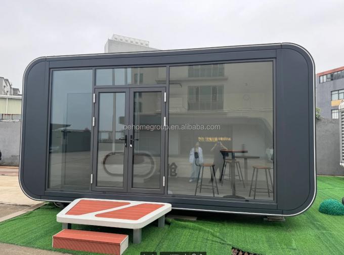 Maison préfabriquée Hôtel de luxe Villa modulaire 2 chambres Maison préfabriquée Espace de construction préfabriqué Capsule Cabines préfabriquées 16