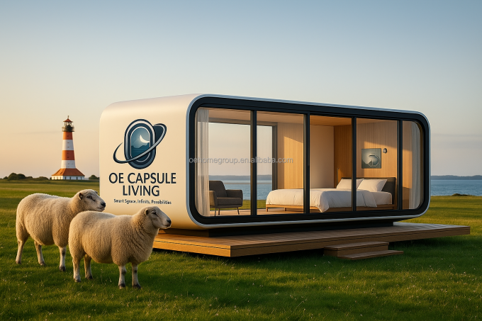 Maison de conteneurs modernes de luxe de 20 pieds Petite résidence Structure en acier préfabriquée Pour les hôtels Villas espace d'appartement 4