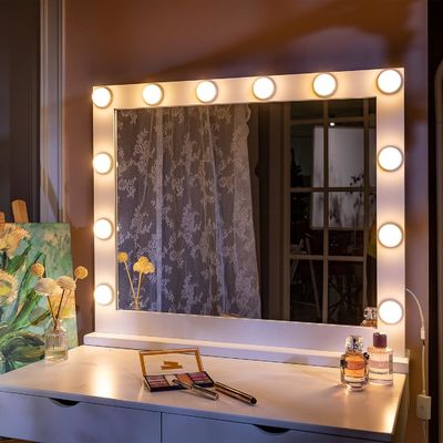 Wallmount Hollywood miroir lumières à LED table de beauté