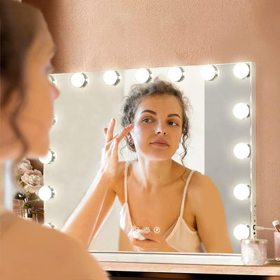 Maquillage Hollywood Miroir 80 x 60 Miroir de vanité rechargeable