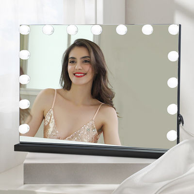 Lumières de beauté personnelle à LED Hollywood Vanity Rechargeable miroir à écran tactile