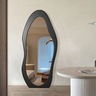 60x160cm Cadre en bois Freestanding Sous-Miroir Noir Blanc