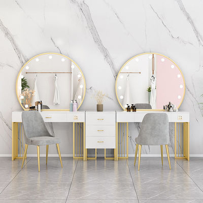 Nordique debout Hollywood miroir et bureau table de repassage avec tiroirs