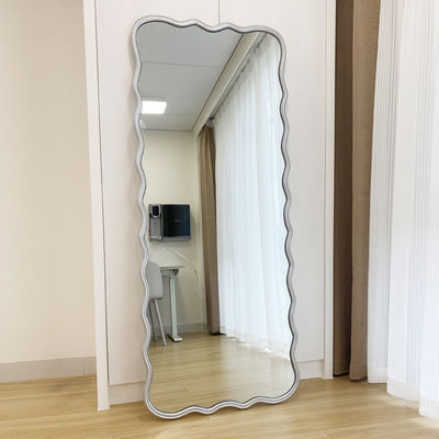 Chambre décorative sans cadre Longueur du sol Miroir Cheval ondulé
