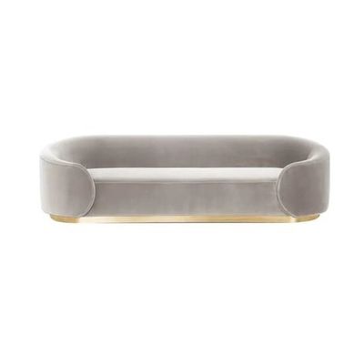 Taille personnalisable Style de design moderne Canapé de velours ensemble avec couverture de tapisserie sectionnelle