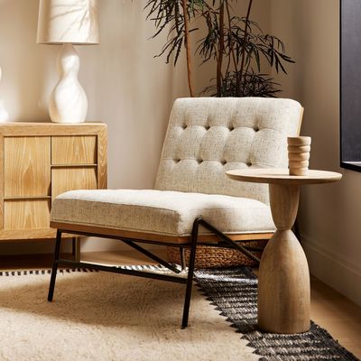 Accent PU Chaise de salon en cuir fauteuil inclinable Meuble moderne