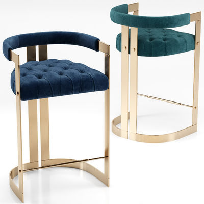 Tabouret de barre métallique simple de style nordique pour chaises hautes dans les meubles de comptoir de cuisine