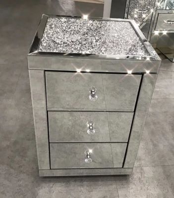 Cabinet de console de meubles miroirs personnalisés 2 3 tiroirs Table de chevet