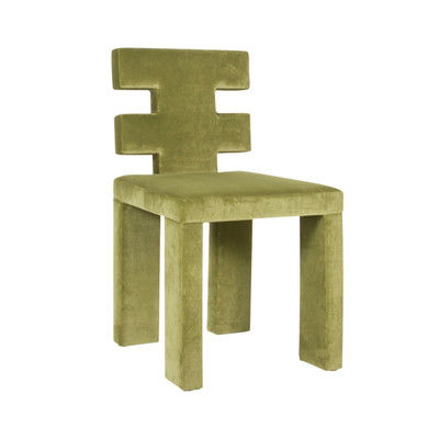 Chaises à manger en velours vert pour les restaurants ODM
