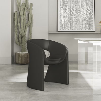 Sofa fauteuil blanc noir en bois Celeste Pour bureau salle à manger