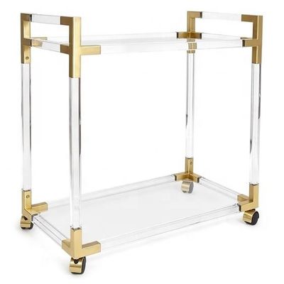 Mobilier acrylique transparent, stationnaire, panier à barres, chariot à boissons, meubles commerciaux
