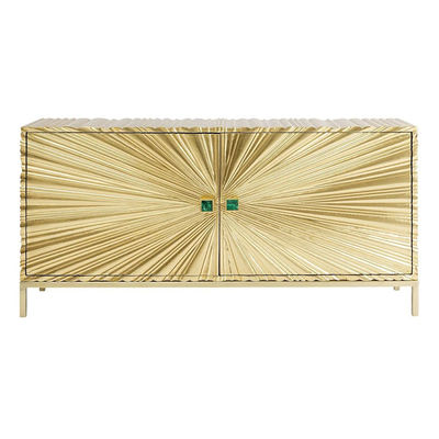 Chambre basse en bois avec miroir Table de côté pour télévision
