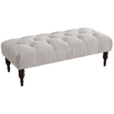 Banquette ottomane à l' intérieur rembourrée en velours rose rouge vert
